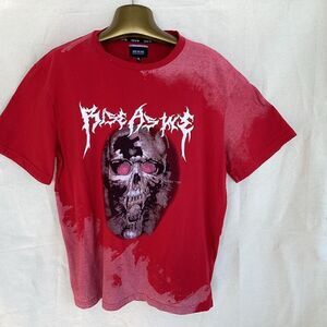 Mens Rise as 1ne skull graphic tee shirt XL.  0185